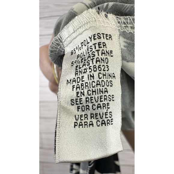 Claudia Richard Women's Halter Dress Black & White Summer Polyester Sz Lg - Picture 4 of 8